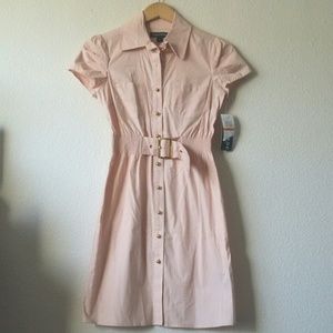 Rampage Pink Shirt Dress